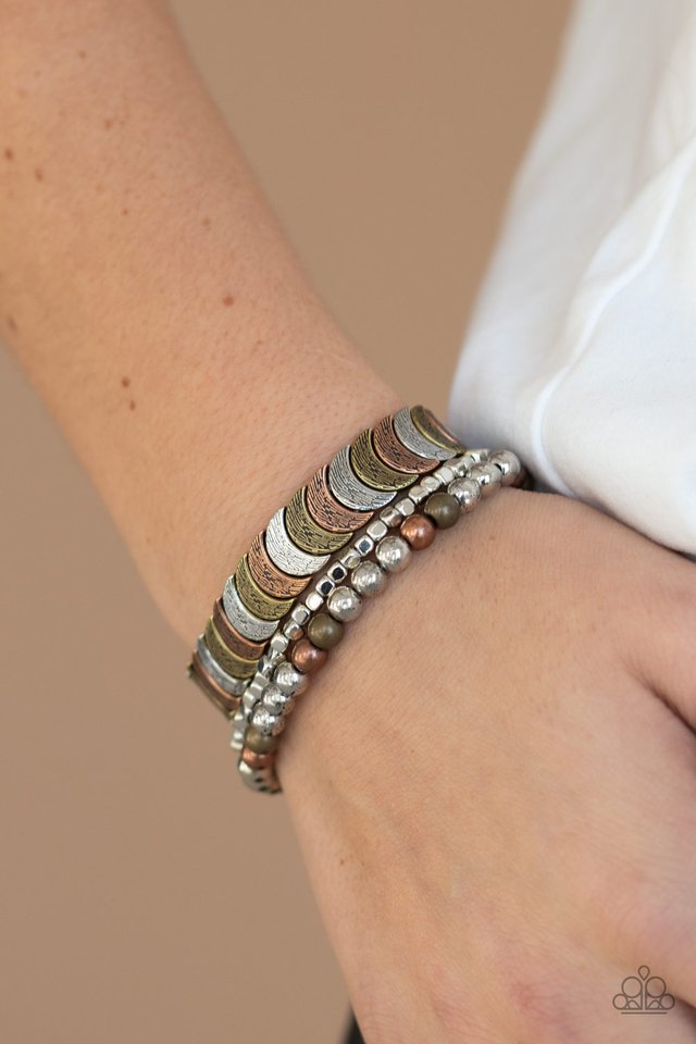 LAYER It On Me - Multi - Paparazzi Bracelet Image
