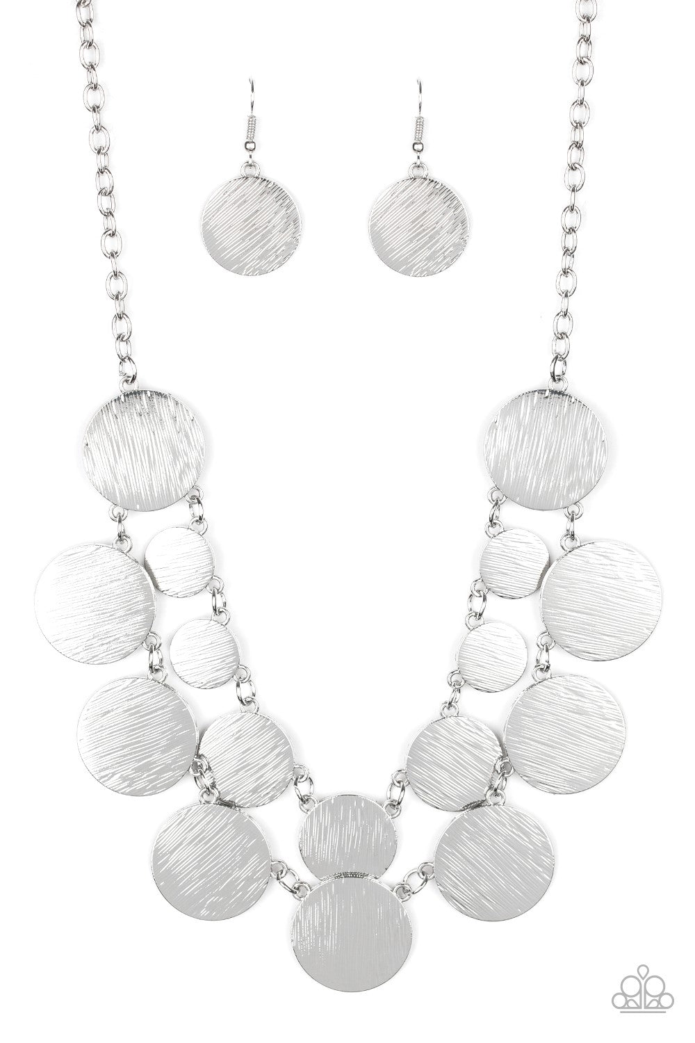 Paparazzi Necklace ~ Stop and Reflect - Silver