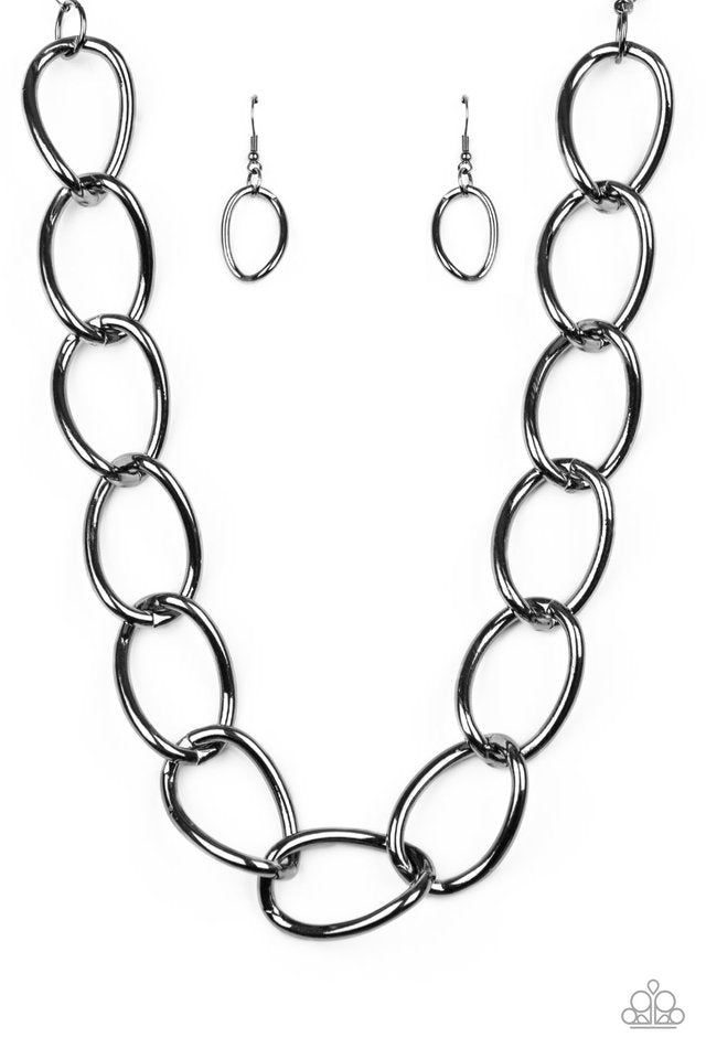 The Challenger - Black - Paparazzi Necklace Image