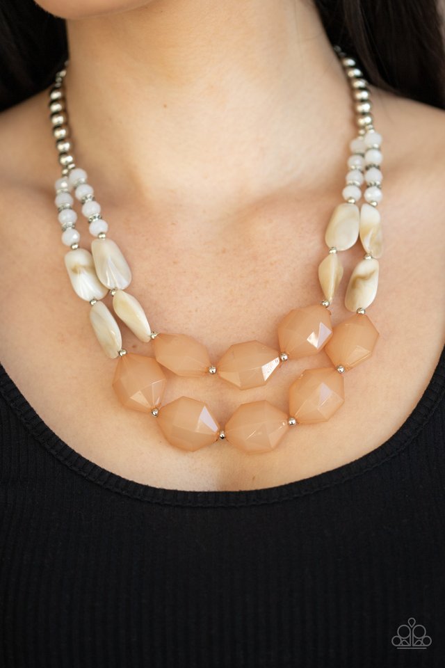 Seacoast Sunset - Brown - Paparazzi Necklace Image