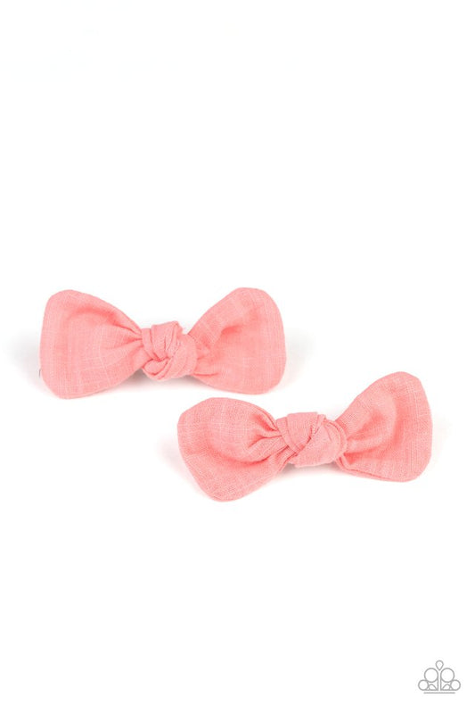 Little BOW Peep - Orange - Paparazzi Hair Accessories Image