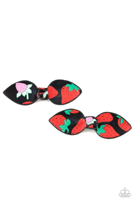 Strawberry Fields - Black - Paparazzi Hair Accessories Image