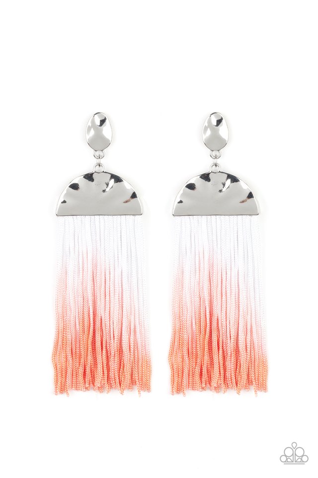 Rope Them In - Orange - Paparazzi Earring Image