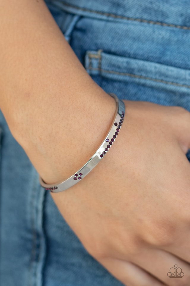 Dainty Dazzle - Purple - Paparazzi Bracelet Image