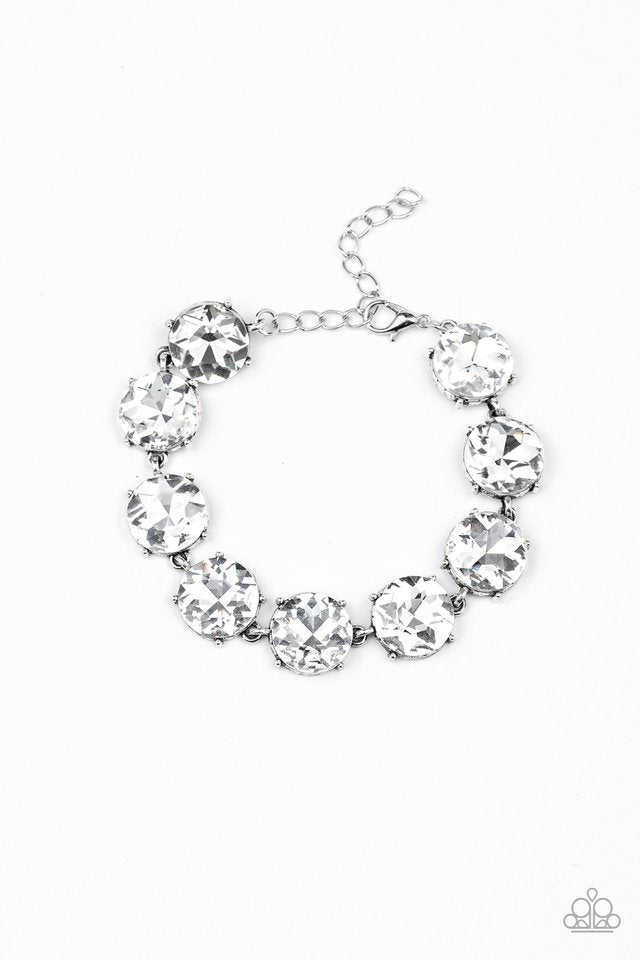 Fabulously Flashy - White - Paparazzi Bracelet Image