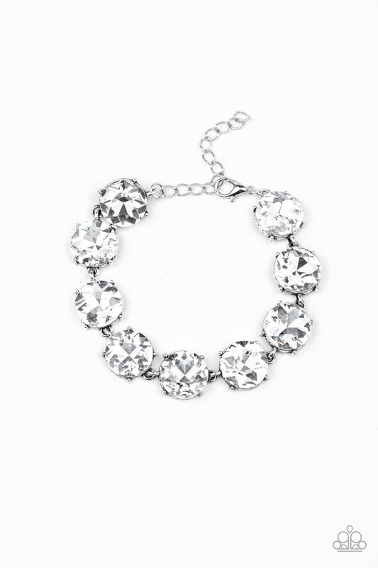 Fabulously Flashy - White - Paparazzi Bracelet Image