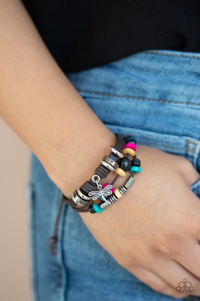 Fly High, Dragonfly - Brown - Paparazzi Bracelet Image