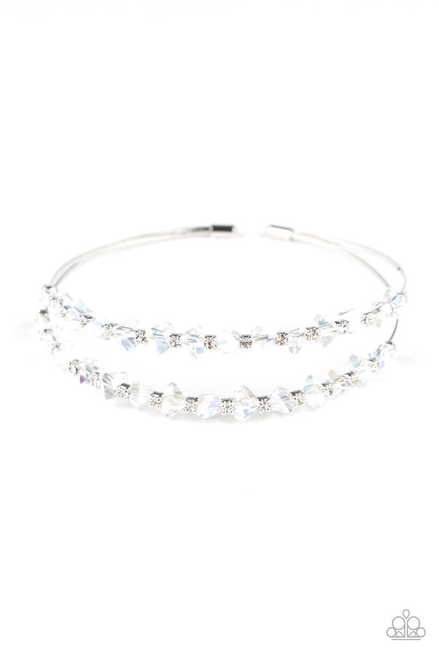 Prismatic Posh - White - Paparazzi Bracelet Image