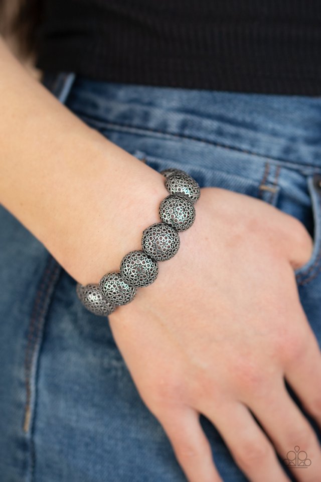 Obviously Ornate - Silver - Paparazzi Bracelet Image
