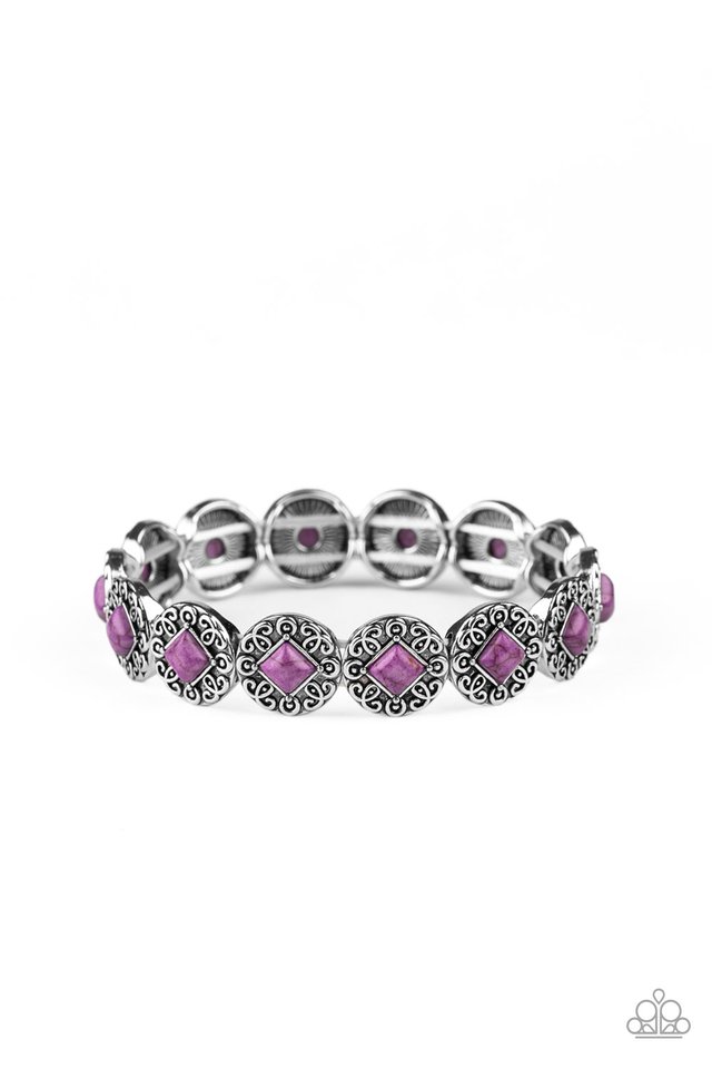 Desert Dilemma - Purple - Paparazzi Bracelet Image