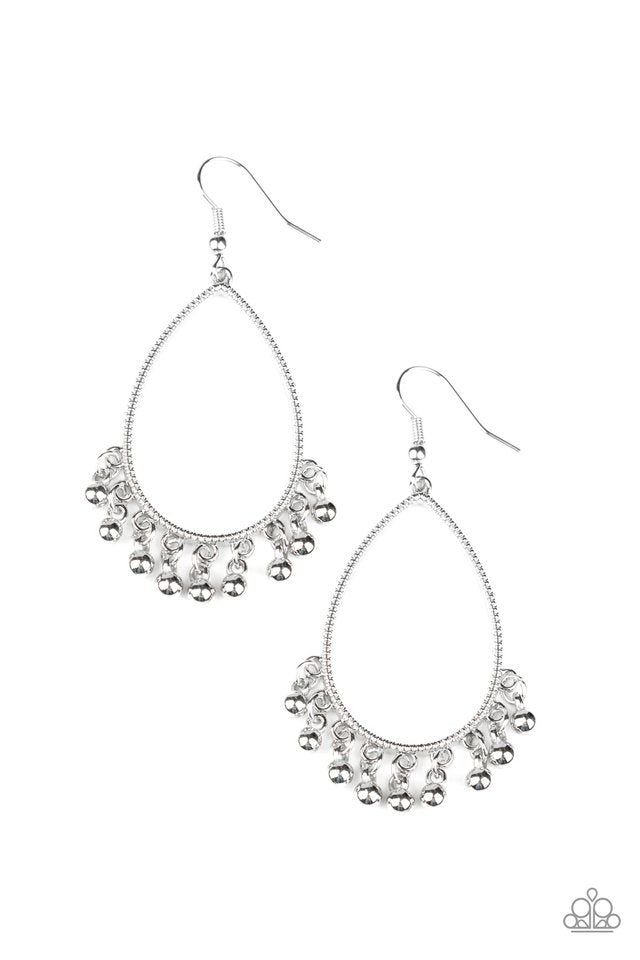 Country Charm - Silver - Paparazzi Earring Image
