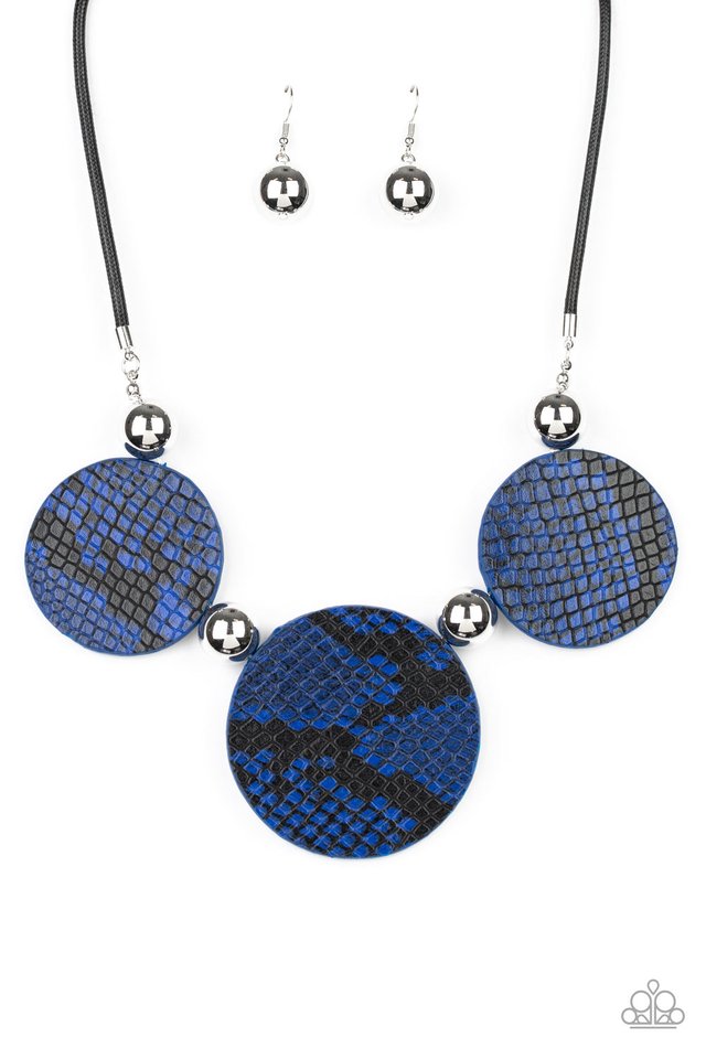 Viper Pit - Blue - Paparazzi Necklace Image