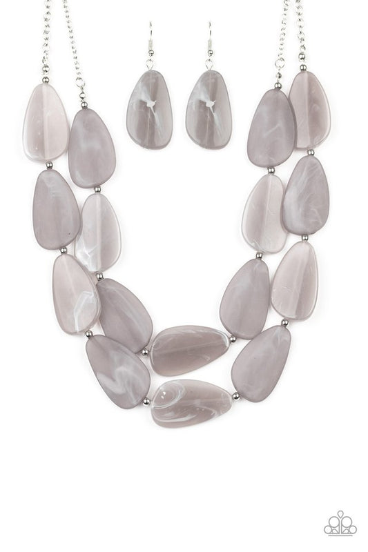Colorfully Calming - Silver - Paparazzi Necklace Image