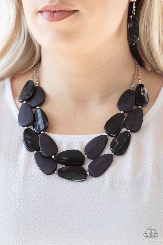 Colorfully Calming - Black - Paparazzi Necklace Image