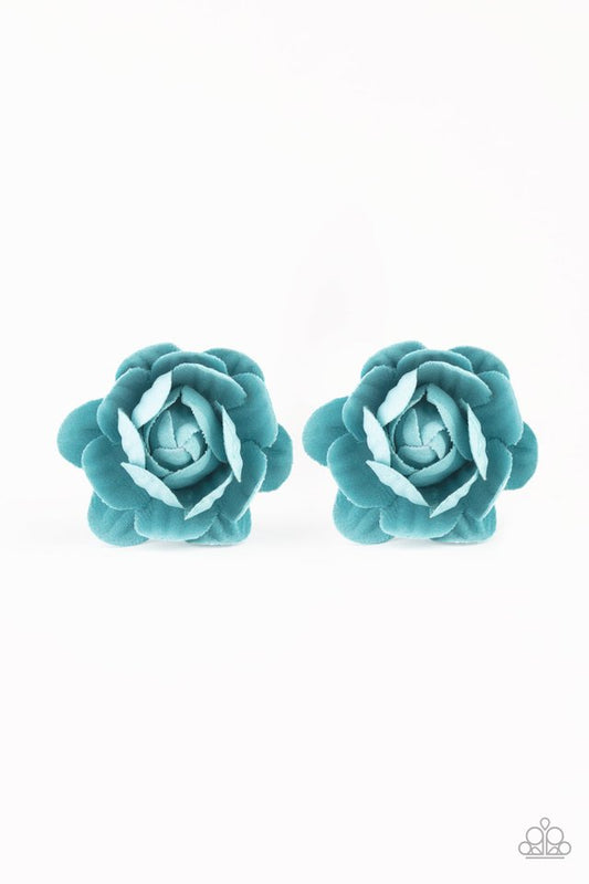 Beautifully Budding - Blue - Paparazzi Hair Accessories Image