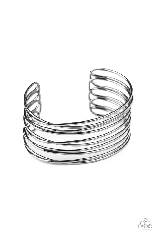 HAUTE Wired - Black - Paparazzi Bracelet Image