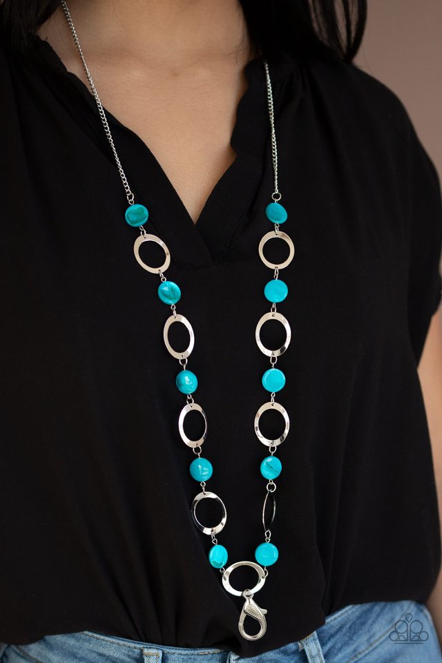 SHELL Your Soul - Blue - Paparazzi Necklace Image