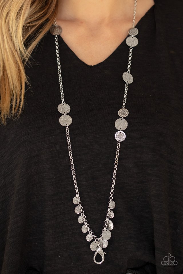 Trailblazing Trinket - Silver - Paparazzi Necklace Image