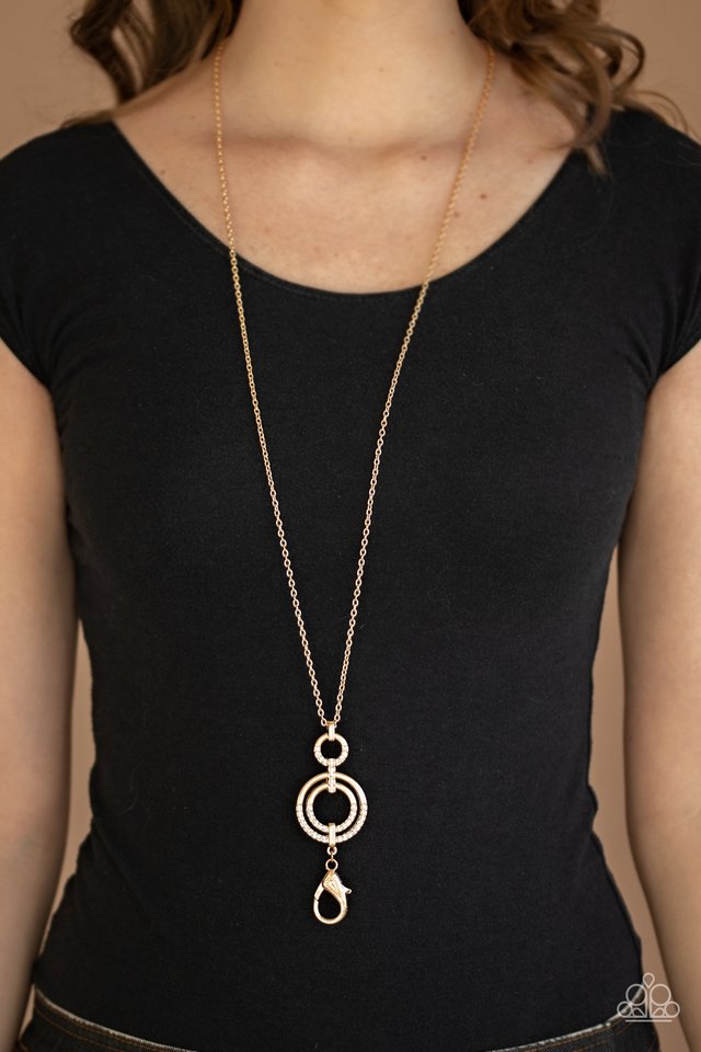 Bubbly Bauble - Gold - Paparazzi Necklace Image