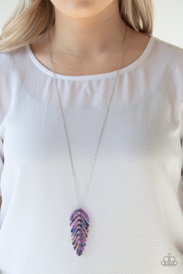 She QUILL Be Loved - Purple - Paparazzi Necklace Image