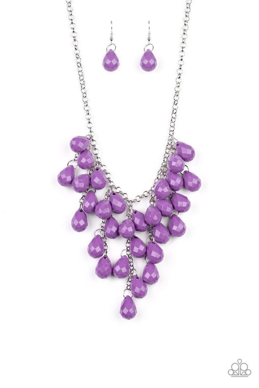 Serenely Scattered - Purple - Paparazzi Necklace Image