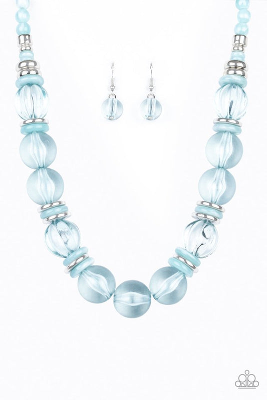 Bubbly Beauty - Blue - Paparazzi Necklace Image