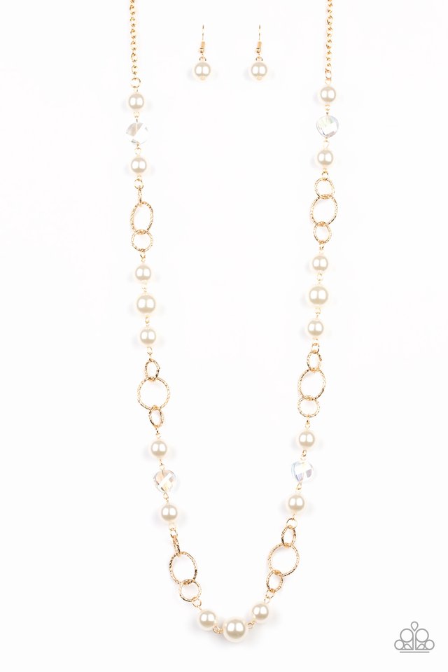 Prized Pearls - Gold - Paparazzi Necklace Image