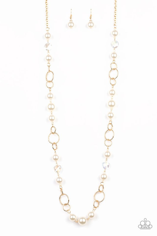 Prized Pearls - Gold - Paparazzi Necklace Image