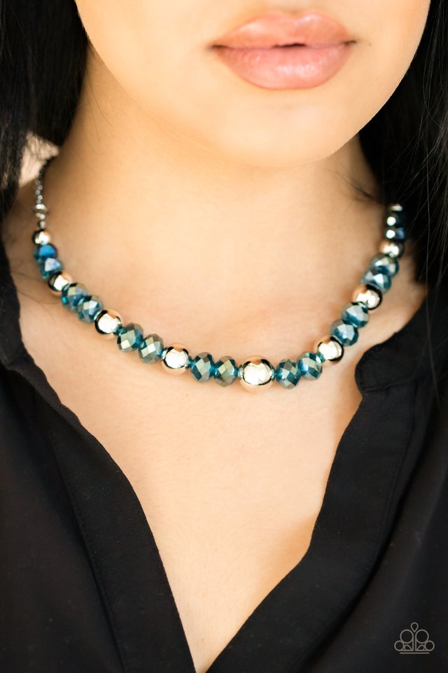 Jewel Jam - Blue - Paparazzi Necklace Image