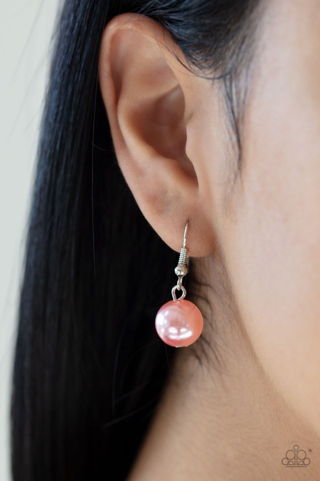 Prized Pearls - Orange - Paparazzi Necklace Image