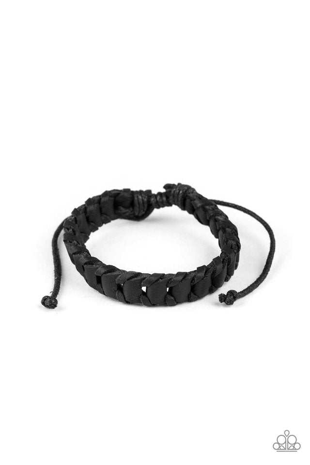 Grit and Grease - Black - Paparazzi Bracelet Image