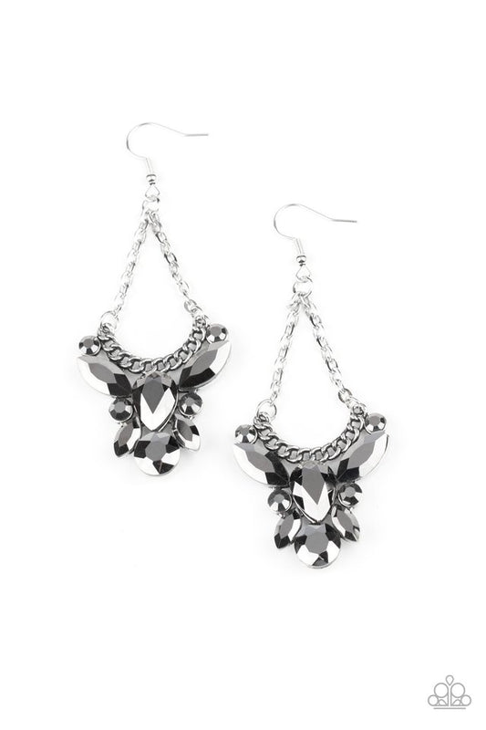 Bling Bouquets - Silver - Paparazzi Earring Image