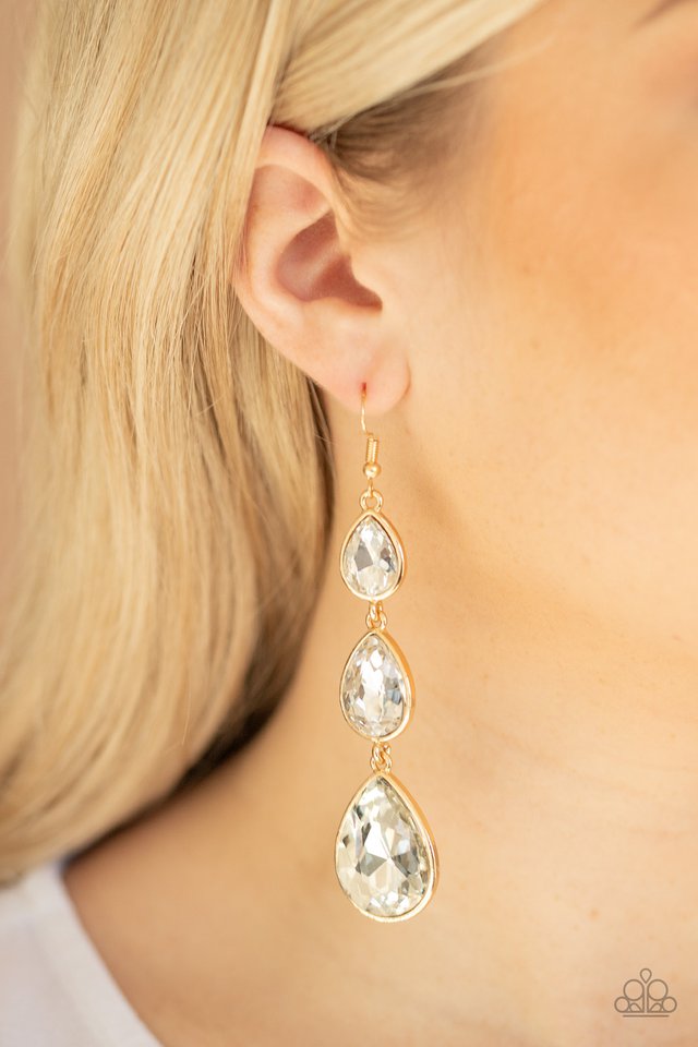 Metro Momentum - Gold - Paparazzi Earring Image