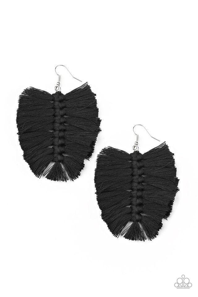 Knotted Native - Black - Paparazzi Earring Image