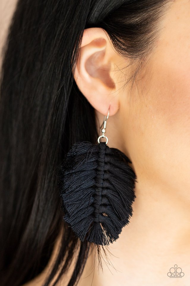Knotted Native - Black - Paparazzi Earring Image