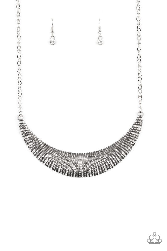 Modern Day Moonshine - White - Paparazzi Necklace Image