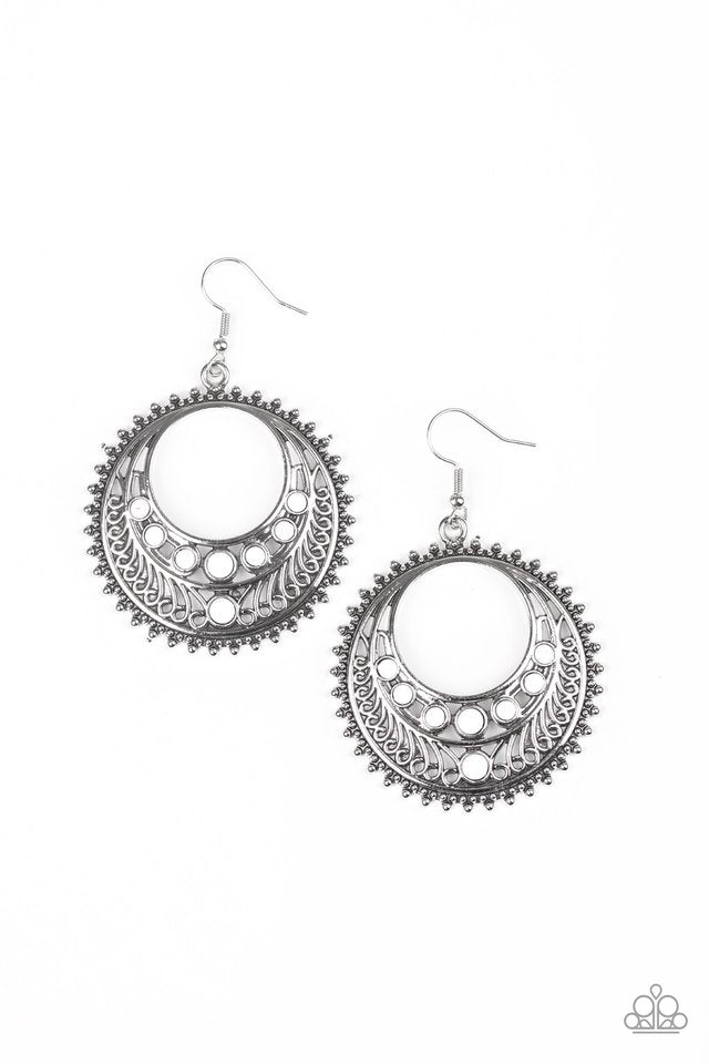 Boho Bliss - White - Paparazzi Earring Image