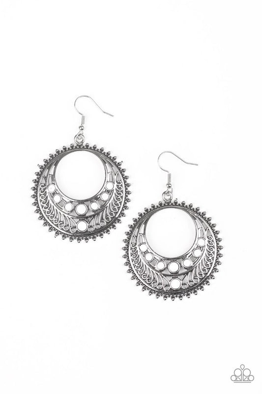Boho Bliss - White - Paparazzi Earring Image