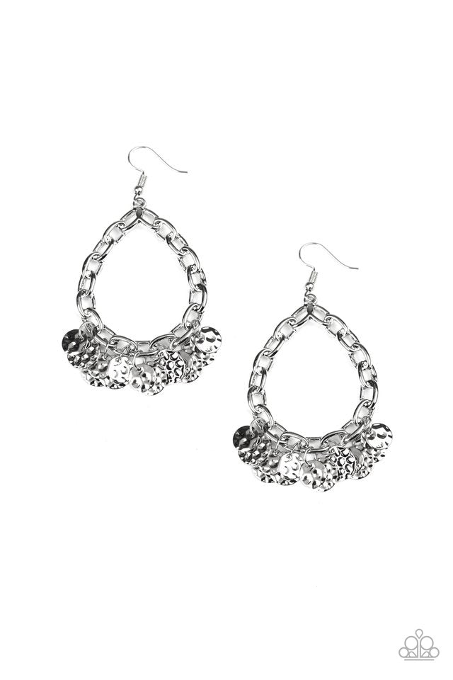 Street Appeal - Silver - Paparazzi Earring Image