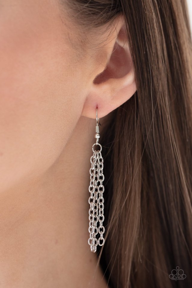 Frosted Foliage - Yellow - Paparazzi Necklace Image