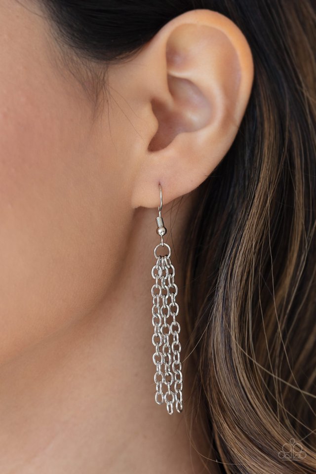 Frosted Foliage - Orange - Paparazzi Necklace Image