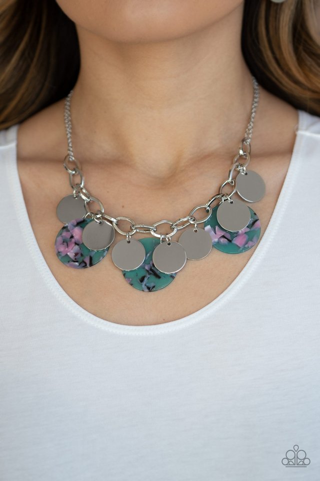 Confetti Confection - Blue - Paparazzi Necklace Image