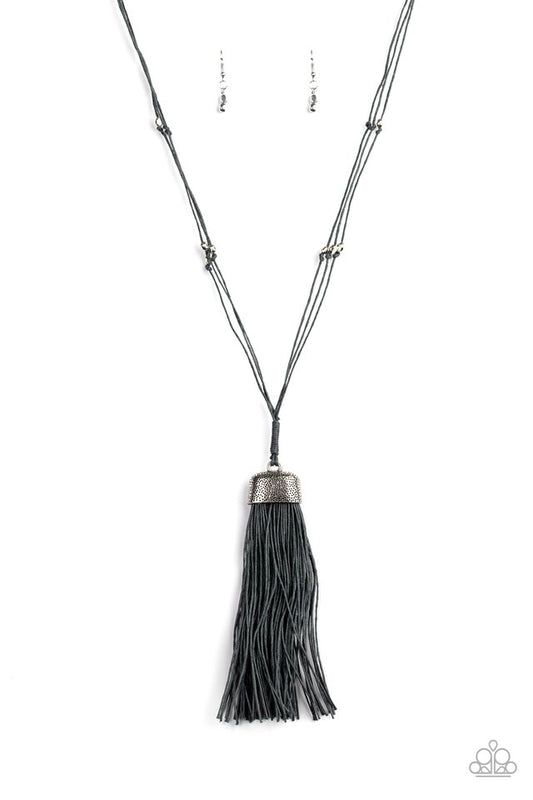 Brush It Off - Silver - Paparazzi Necklace Image