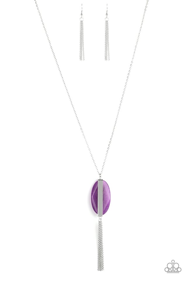 Tranquility Trend - Purple - Paparazzi Necklace Image