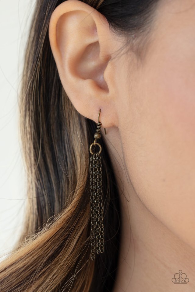 Wish Upon a ROCK STAR - Brass - Paparazzi Necklace Image