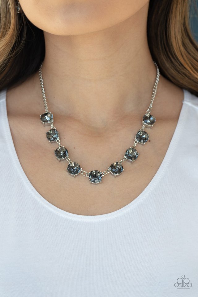 Iridescent Icing - Silver - Paparazzi Necklace Image