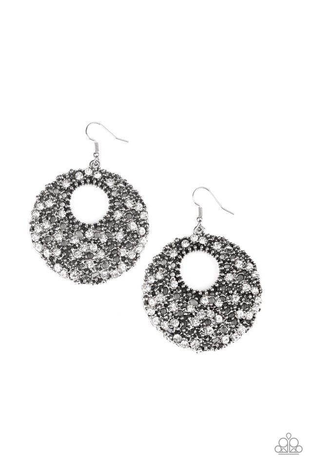 Starry Showcase - White - Paparazzi Earring Image