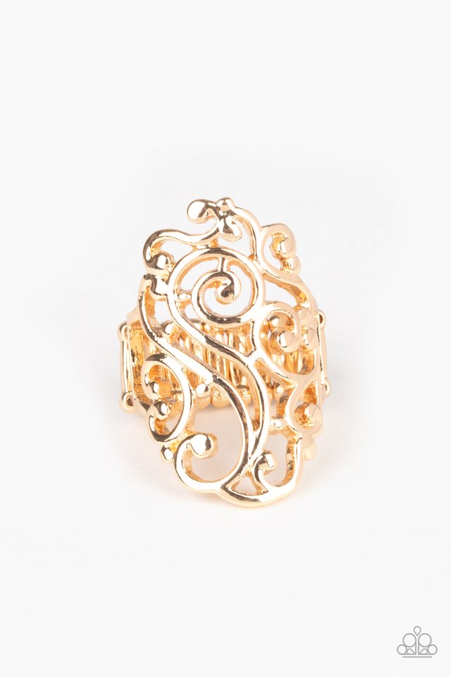 Garden Bliss - Gold - Paparazzi Ring Image