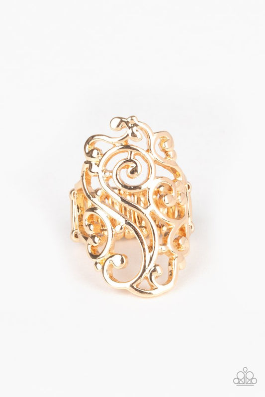 Garden Bliss - Gold - Paparazzi Ring Image