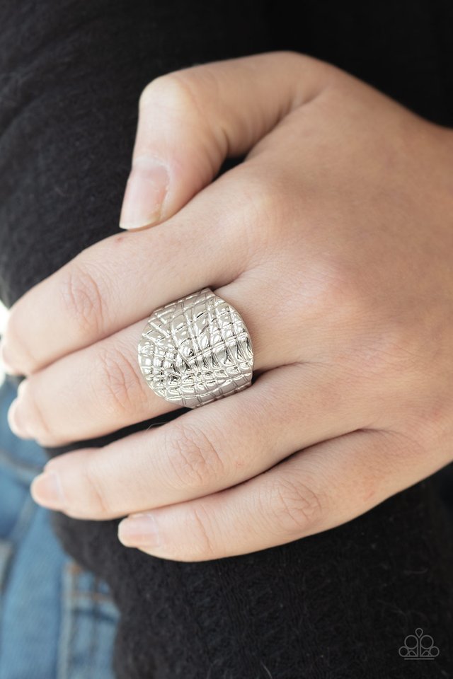 Metal Jungle - Silver - Paparazzi Ring Image